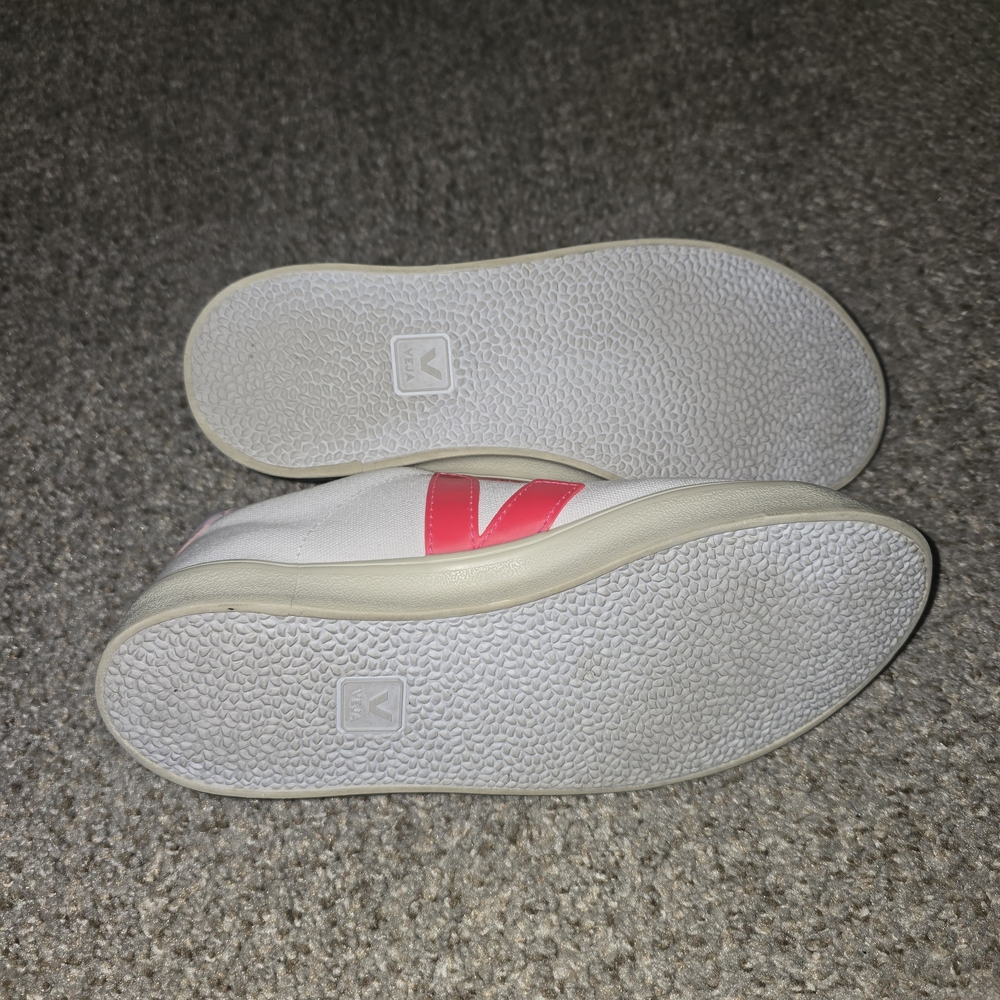 Veja Women's Canvas Esplar SE Low Sneakers In White Rose Size 7 - Picture 7 of 9